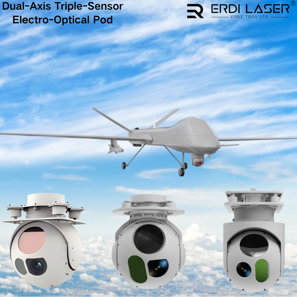 S280TB Dual-Axis Triple-Sensor Electro-Optical Pod Gyro Stabilized Electronic Optical Camera