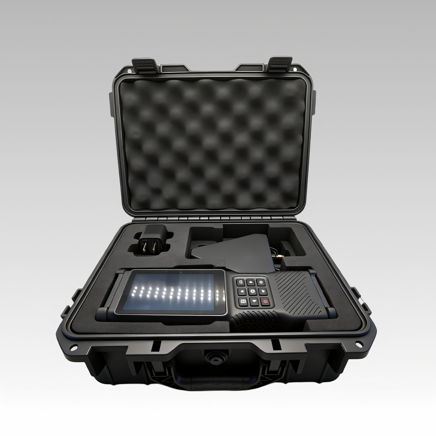 UAD-100 Handheld Drone Detector, 2km Detection Range Anti-Drone Device with 4-inch LCD, IP55 Waterproof for Security Patrols & Counter-Terrorism