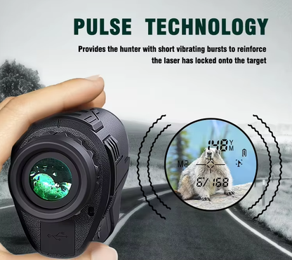 J55 Laser Rangefinder 8X30 10-2500m | ±1m Precision Distance Angle Measurer | Rechargeable Golf/Outdoor/Construction