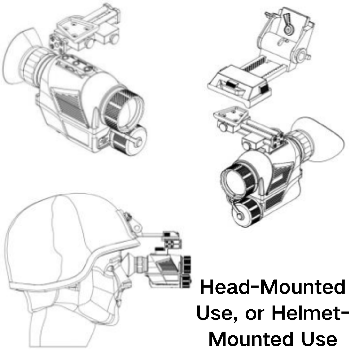 YM-L-MU Multi-functional thermal imaging monocular