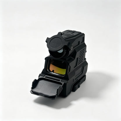 1X Thermal Imaging Fusion Red Dot Sight, Uncooled Vanadium Oxide Thermal Reflex Sight, Multi‑Reticle QD Picatinny Mount IP67 Waterproof for CQB Day & Night Shooting