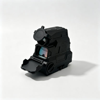 1X Thermal Imaging Fusion Red Dot Sight, Uncooled Vanadium Oxide Thermal Reflex Sight, Multi‑Reticle QD Picatinny Mount IP67 Waterproof for CQB Day & Night Shooting