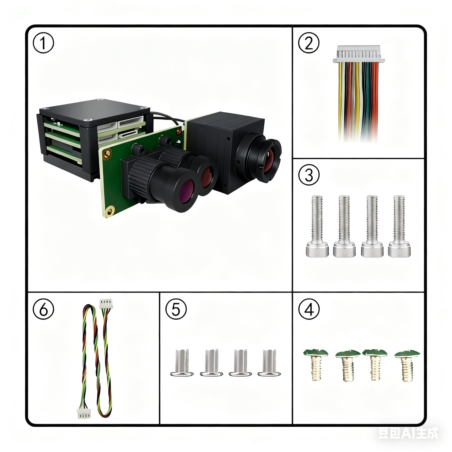 Micro UAV Camera FPV Visual AI Tracking System ST1200