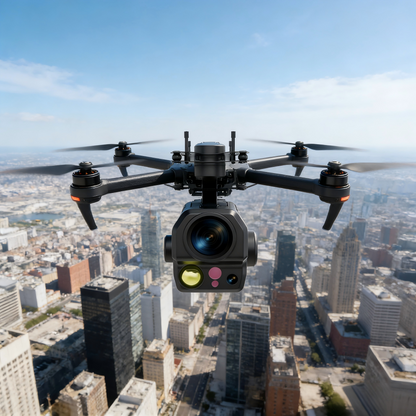 EDTZ083FA Three-axis Four-light Gimbal Camera for Drones