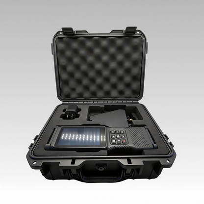 UAD-100 Handheld Drone Detector, 2km Detection Range Anti-Drone Device with 4-inch LCD, IP55 Waterproof for Security Patrols & Counter-Terrorism