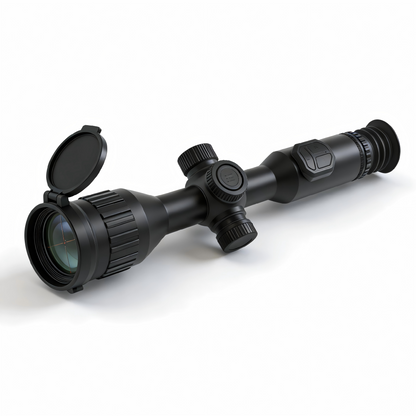 Professional 640×512 Thermal Scope with 1KM Laser Rangefinder – AI Tracking, Smart Ballistics & 15H Battery for Night Hunting