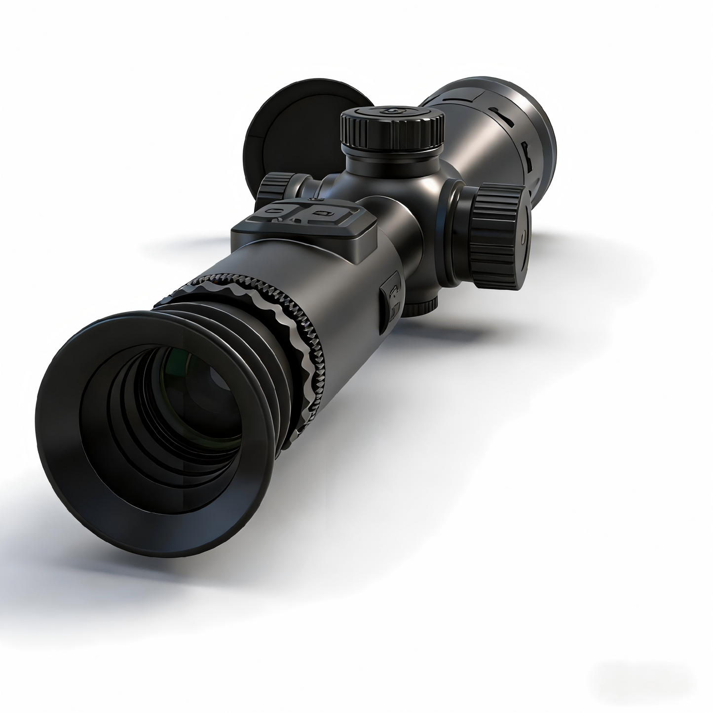 Professional 640×512 Thermal Scope with 1KM Laser Rangefinder – AI Tracking, Smart Ballistics & 15H Battery for Night Hunting